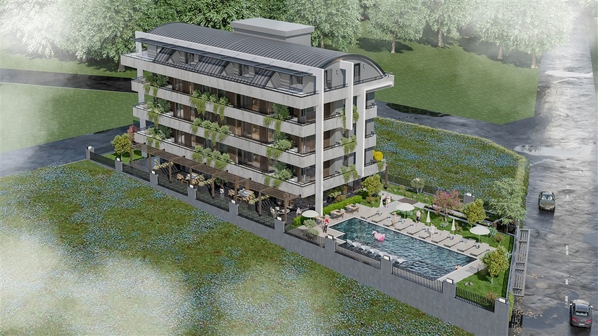 Ein Projekt für Liebhaber von Ruhe und Frieden im Zentrum von Alanya 