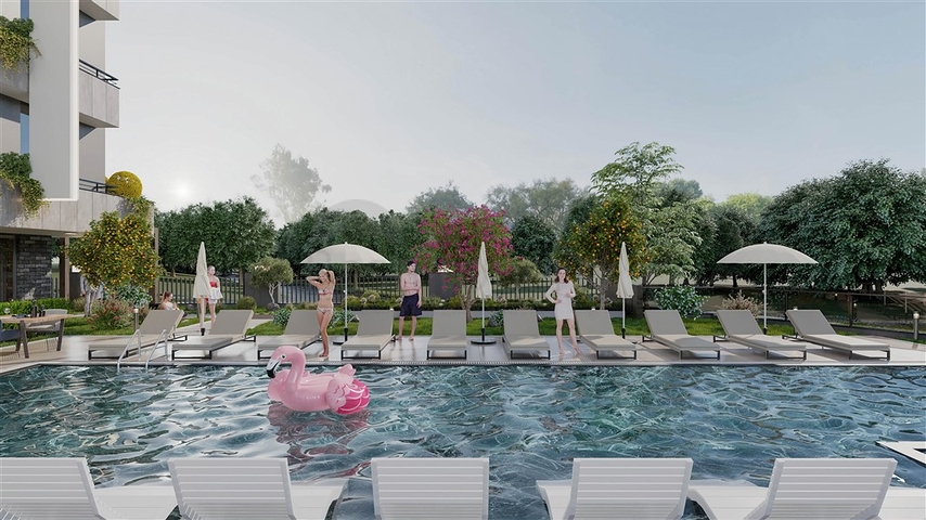 Ein Projekt für Liebhaber von Ruhe und Frieden im Zentrum von Alanya 