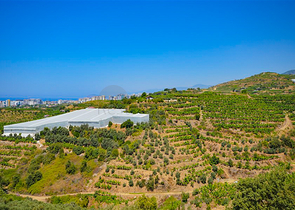 Villa in Sith 4+1 mit kleinem Garten und Meer- und Bergblick in der malerischen Gegend von Kargicak