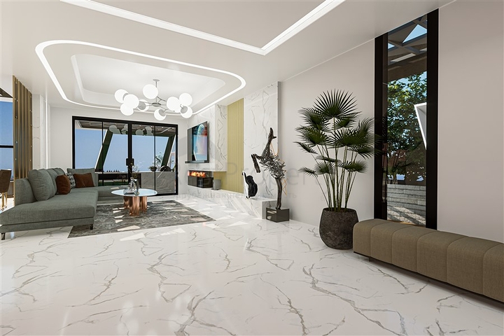 Einzigartiges 5+1-Villaprojekt im Stadtteil Kestel