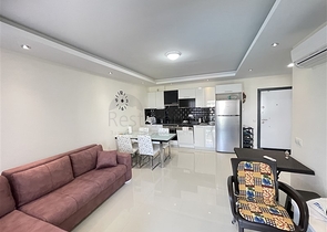 Helle Wohnung mit einem Schlafzimmer in der Gegend mit dem besten Sandstrand in Avsallar