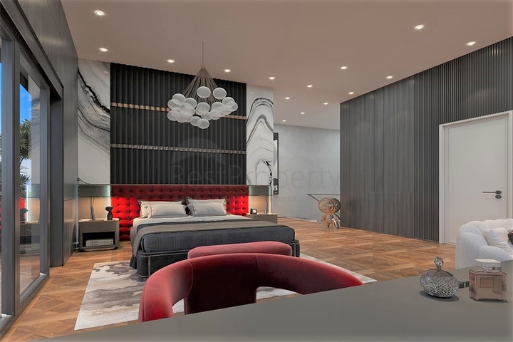 Neue Villa mit Panoramablick auf das Meer in Tepe