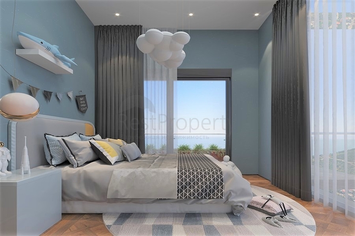 Neue Villa mit Panoramablick auf das Meer in Tepe