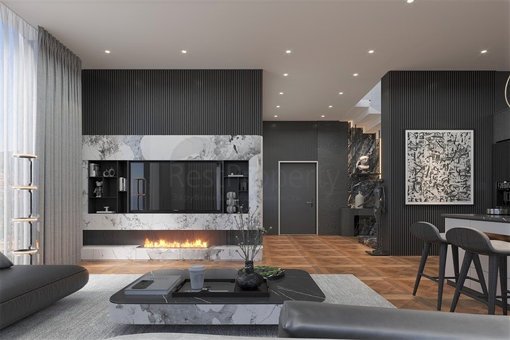 Neue Villa mit Panoramablick auf das Meer in Tepe