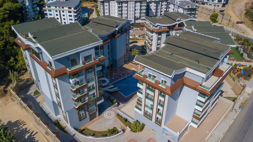 2+1 Penthouse mit Blick auf das Mittelmeer, nur 400 m vom Strand von Kargicak entfernt