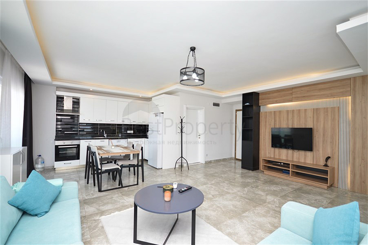 2+1 Penthouse mit Blick auf das Mittelmeer, nur 400 m vom Strand von Kargicak entfernt