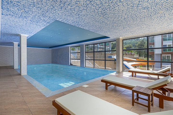 2+1 Penthouse mit Blick auf das Mittelmeer, nur 400 m vom Strand von Kargicak entfernt