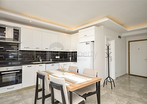 2+1 Penthouse mit Blick auf das Mittelmeer, nur 400 m vom Strand von Kargicak entfernt