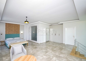 2+1 Penthouse mit Blick auf das Mittelmeer, nur 400 m vom Strand von Kargicak entfernt