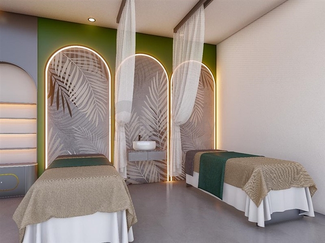 1+1 Wohnung in einem neuen Komplex in Avsallar