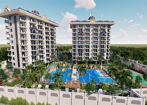 1+1 Wohnung in einem neuen Komplex in Avsallar