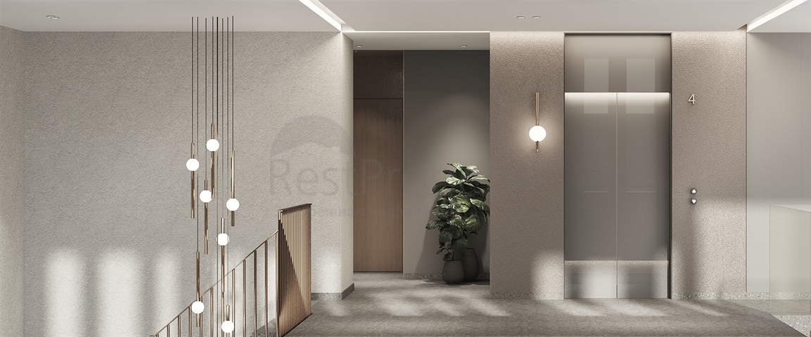 Wohnungen mit Möbeln in einer modernen Eigentumswohnung in Kamal