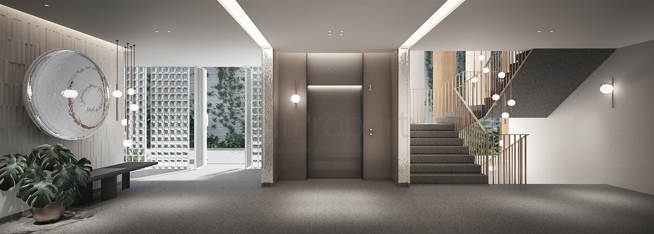 Wohnungen mit Möbeln in einer modernen Eigentumswohnung in Kamal