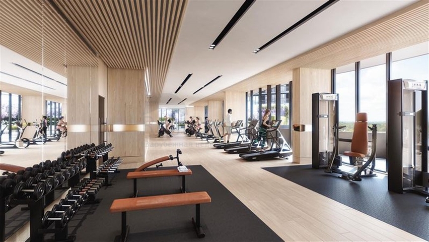 Wohnungen mit Möbeln in einer modernen Eigentumswohnung in Kamal