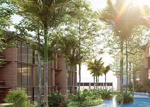 Wohnungen mit Möbeln in einer modernen Eigentumswohnung in Kamal