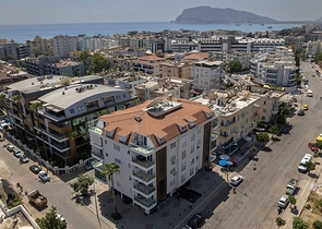Wohnung im offenen Wohnungsbaugebiet Oba, 5 Minuten vom Meer entfernt