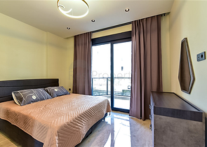 1+1 Wohnung in einem schicken Komplex, nur wenige Gehminuten vom Meer entfernt