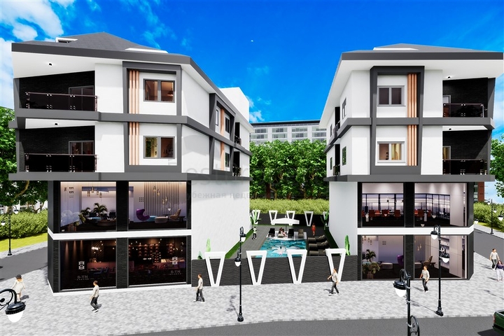 Wohnkomplex während der Bauphase im Stadtteil Demirtas