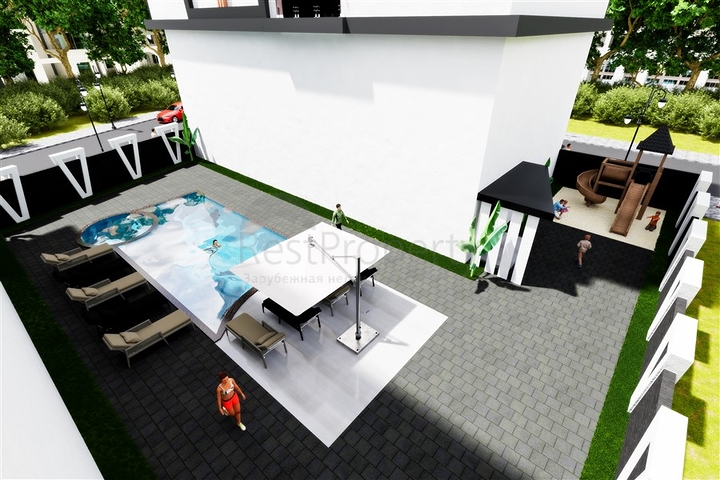 Wohnkomplex während der Bauphase im Stadtteil Demirtas