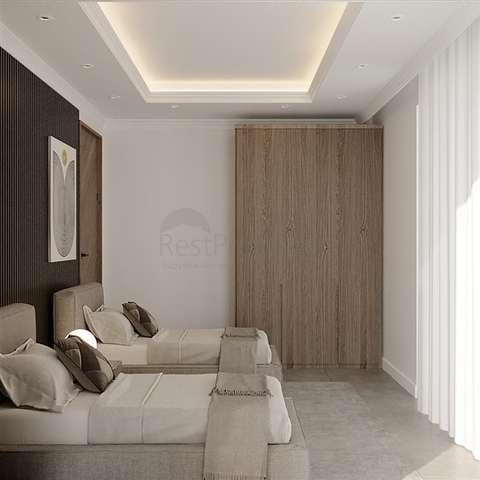 Villa 3+1 mit Whirlpool auf dem Dach, 250 m vom Meer entfernt