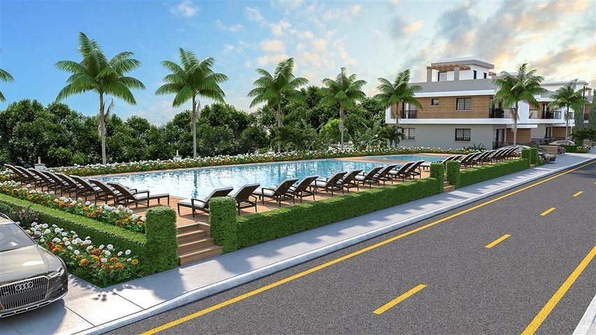 Neues Projekt für große Wohnungen im Stadtteil Iskele 