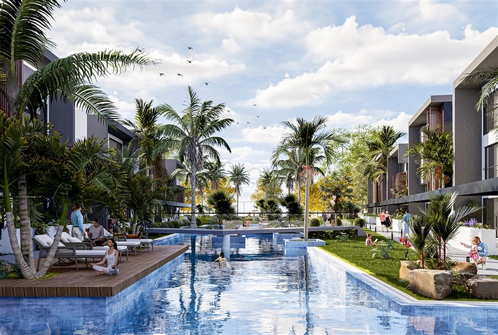 Luxuriöses Projekt während der Bauphase in Iskel 