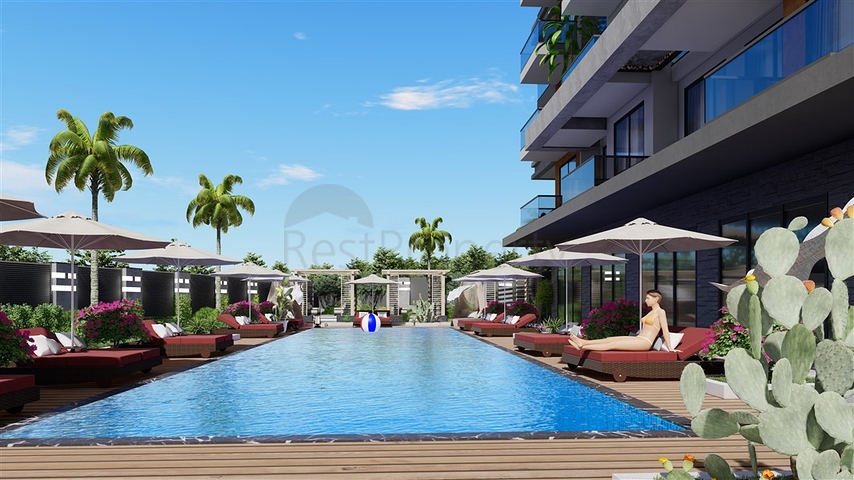 1+1 im grünen Viertel von Avsallar