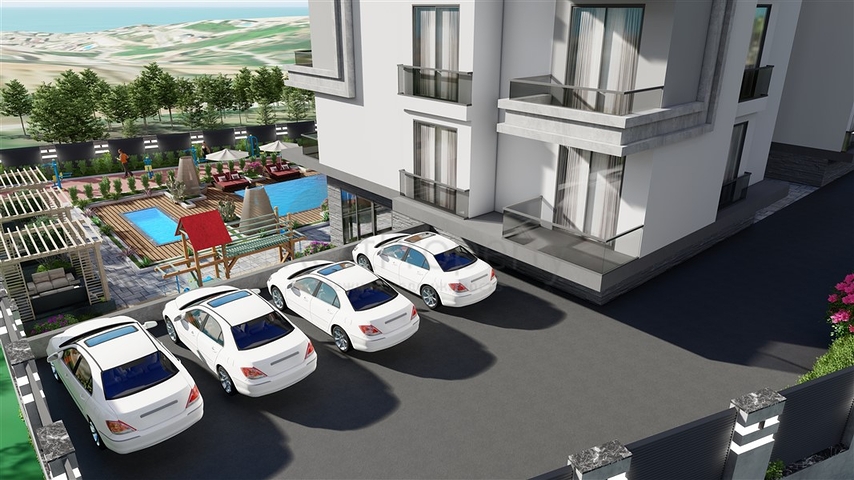 1+1 im grünen Viertel von Avsallar