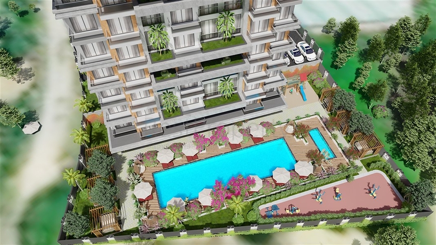 1+1 im grünen Viertel von Avsallar