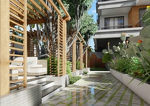 1+1 im grünen Viertel von Avsallar