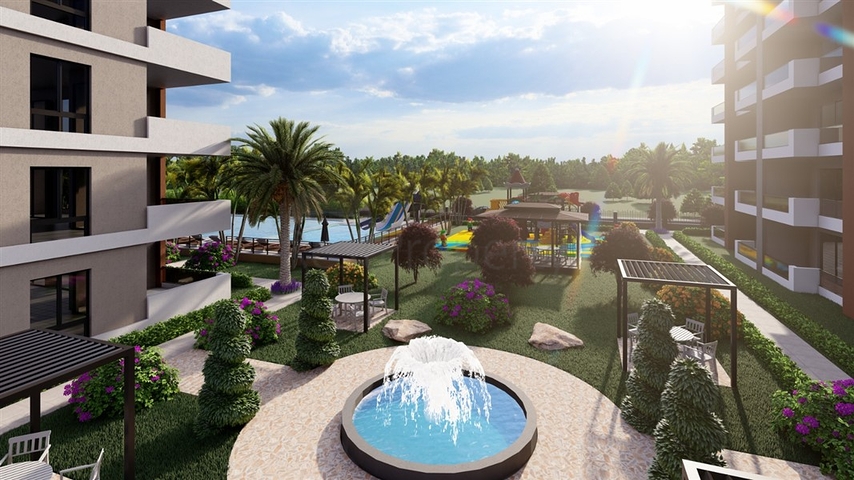 Neues Investitionsprojekt in der Bauphase in Mersin