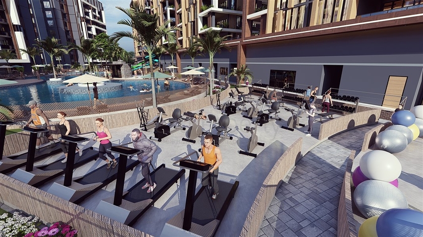 Das Großprojekt des Hotelkonzepts im Bezirk Tomyuk, 500m vom Meer entfernt