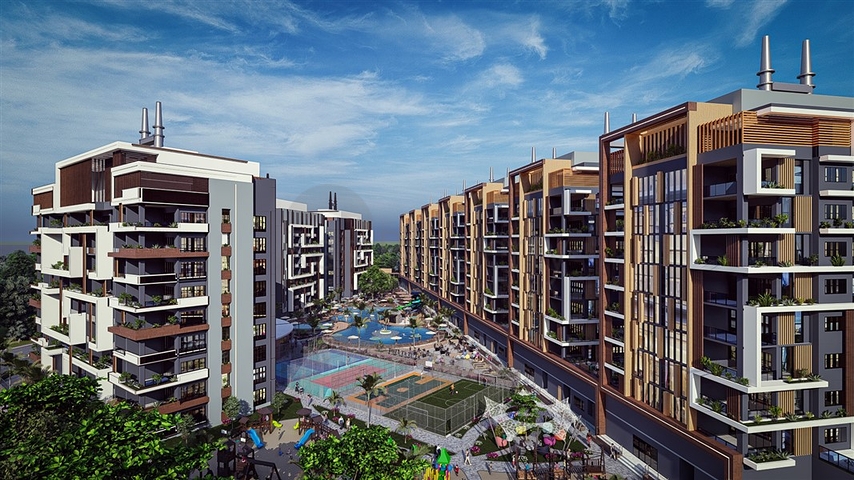 Das Großprojekt des Hotelkonzepts im Bezirk Tomyuk, 500m vom Meer entfernt