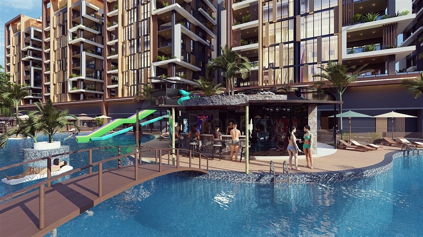 Das Großprojekt des Hotelkonzepts im Bezirk Tomyuk, 500m vom Meer entfernt