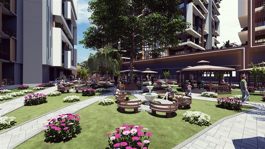 Das Großprojekt des Hotelkonzepts im Bezirk Tomyuk, 500m vom Meer entfernt