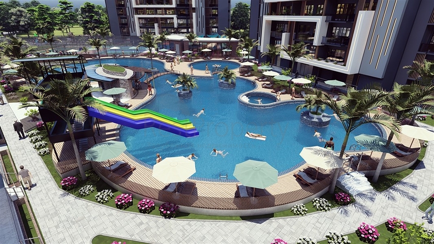 Das Großprojekt des Hotelkonzepts im Bezirk Tomyuk, 500m vom Meer entfernt