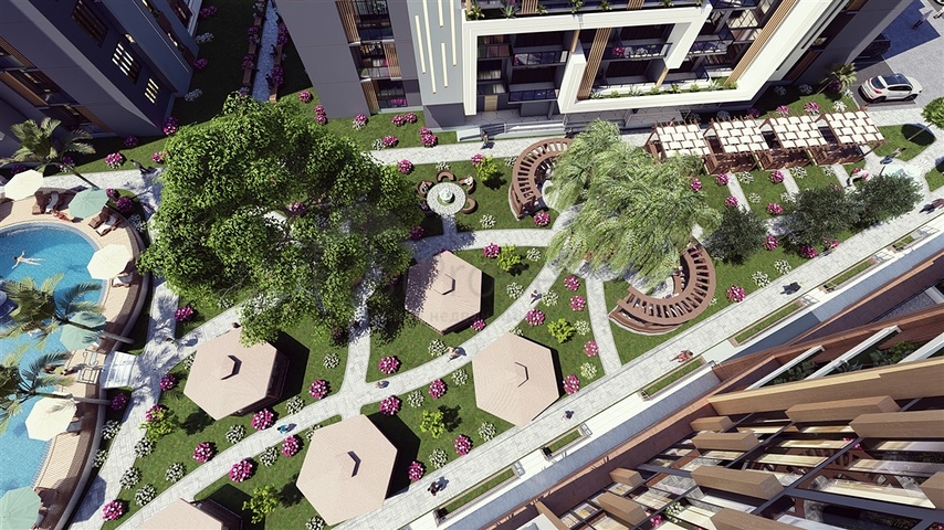 Das Großprojekt des Hotelkonzepts im Bezirk Tomyuk, 500m vom Meer entfernt