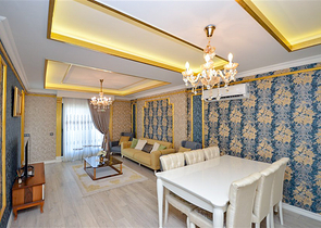 Luxuriöse 2+1-Wohnung mit Meerblick in einem Luxus-Komplex in Alanya