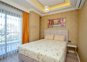 Luxuriöse 2+1-Wohnung mit Meerblick in einem Luxus-Komplex in Alanya