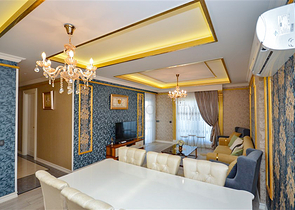 Luxuriöse 2+1-Wohnung mit Meerblick in einem Luxus-Komplex in Alanya