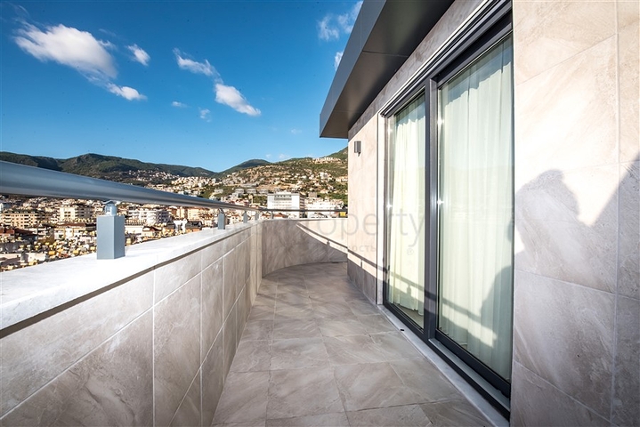 3+1 Penthouse im Zentrum von Alanya mit atemberaubender Aussicht