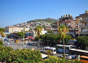 Wohnung 2+1 100 Meter vom Hauptstrand der Stadt auf Cleopatra entfernt
