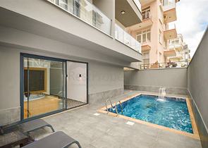 Penthouse-Wohnung mit 2+1 Grundriss im Cleopatra-Viertel