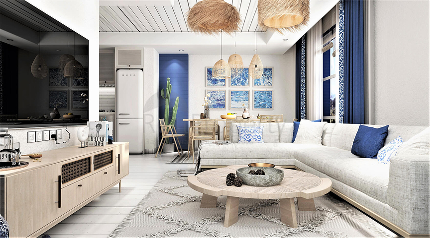 Residenzen mit Meerblick, mit erstaunlicher Natur abseits vom Lärm der Stadt.