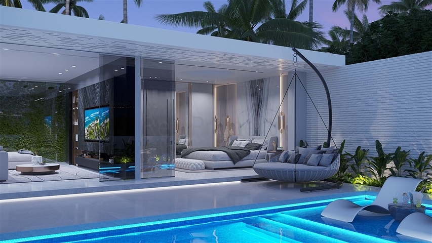 Luxuriöse Villen im kalifornischen Stil am Südhang von Bali