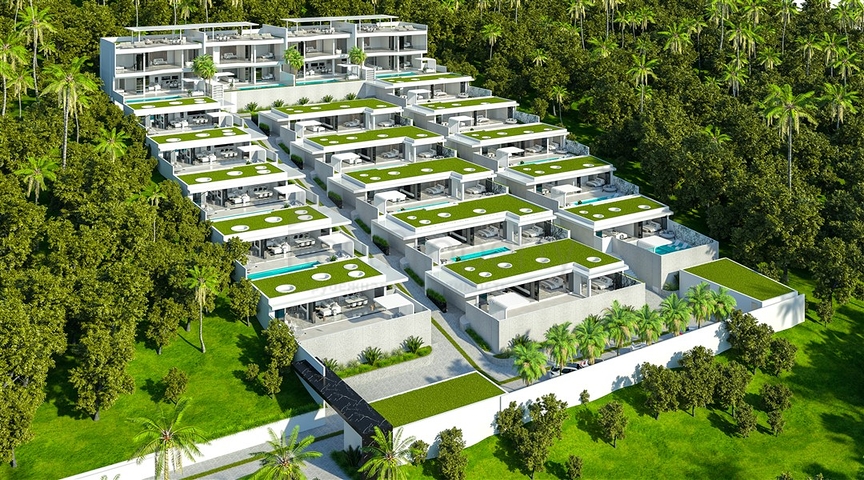 Luxuriöse Villen im kalifornischen Stil am Südhang von Bali