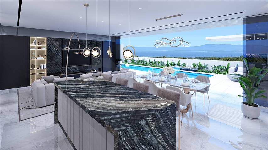 Luxuriöse Villen im kalifornischen Stil am Südhang von Bali