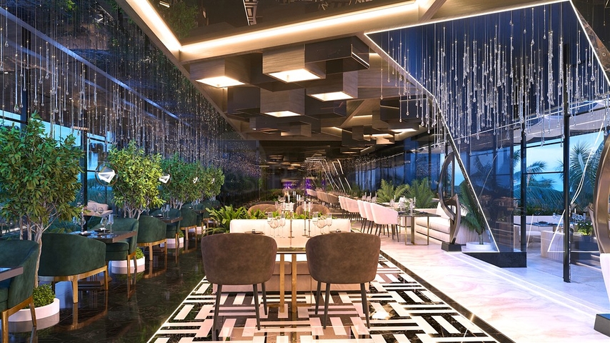 Apartmentkomplex auf der paradiesischen Insel Bali