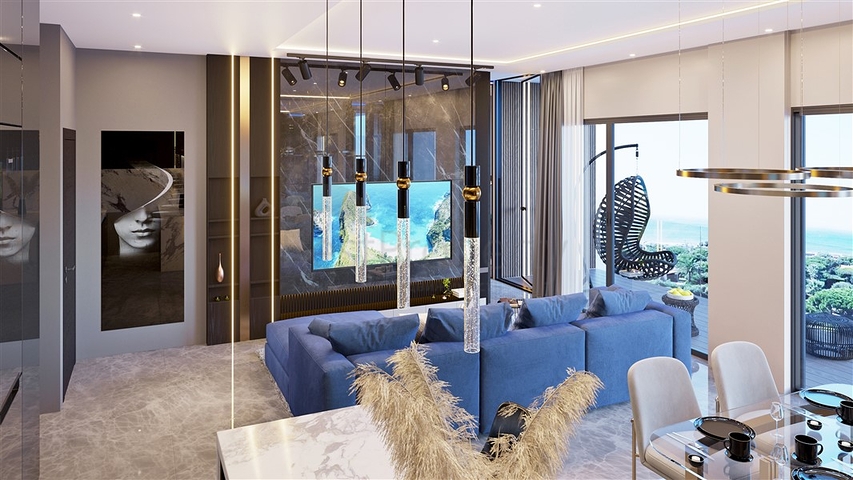 Apartmentkomplex auf der paradiesischen Insel Bali