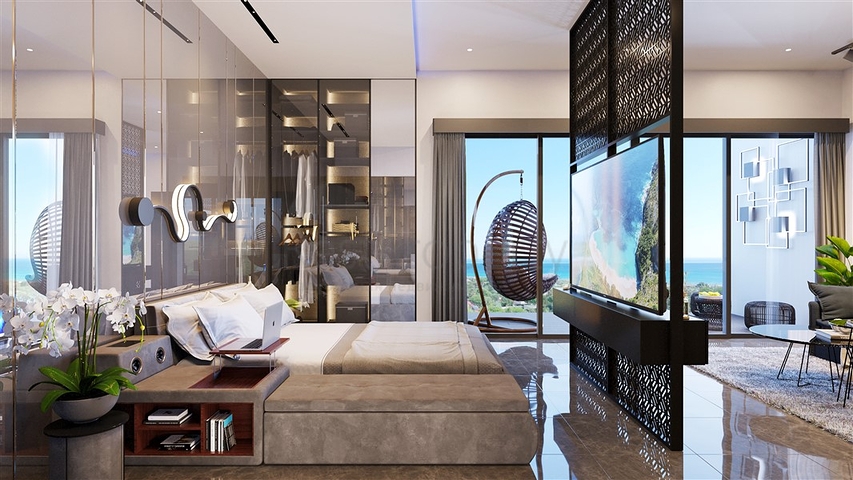 Apartmentkomplex auf der paradiesischen Insel Bali